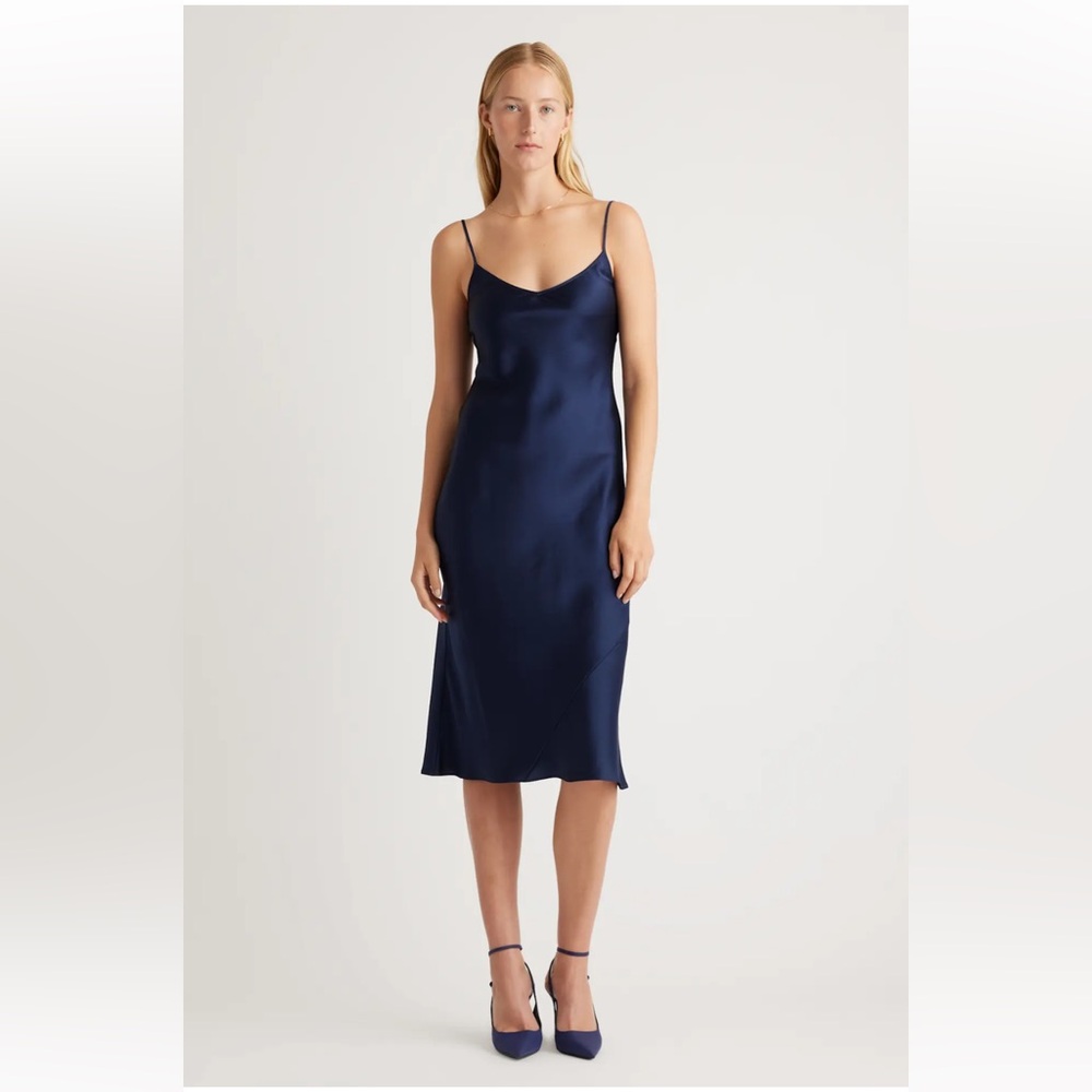 Quince Silk Slip Dress